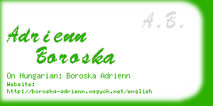 adrienn boroska business card